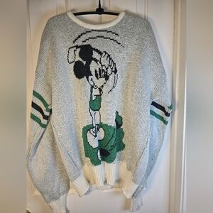 Vintage Disney Mickey Mouse Golfing Sweater